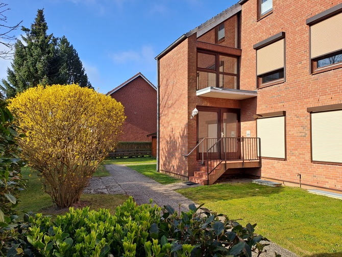 Ferienwohnung in Dahme - Meyer - Hauseingang - Wohnung im OG rechts
