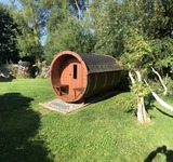 Ferienwohnung in Kägsdorf - Meerblick - finnisches Saunafass im Garten