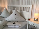 Ferienwohnung in Kägsdorf - Meerblick - Beispiel Schlafzimmer 1, mit 1 Ehebett