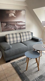 Ferienwohnung in Scharbeutz - Appartementresidenz Hansastraße - Wohnzimmer mit Schlafsofa