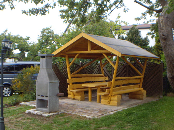 Ferienhaus in Rerik - Sischka - Grillecke im Garten