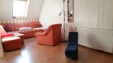 Ferienwohnung in Kükelühn - Ferienhof Blöhs - Wohnzimmer mit Wipp Banane