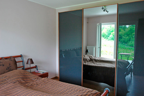 Ferienwohnung in Scharbeutz - Thoelen - Schlafzimmer mit kleiner Terrasse