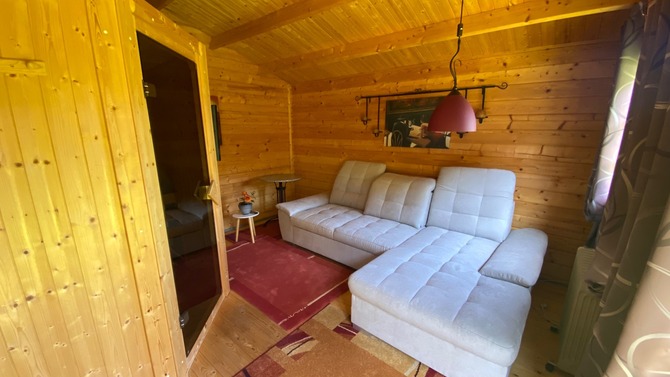 Ferienwohnung in Schönhagen - Prigge - Gartenhütte mit ausziehbarer Schlafcouch
