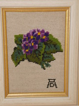 Ferienwohnung in Cismar - Hinter dem Kloster - Omas Handarbeit als Wandschmuck