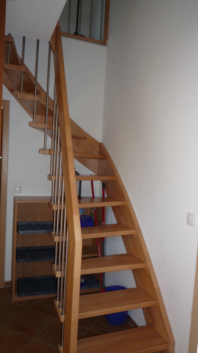 Ferienwohnung in Trassenheide - Möwennest - Treppe zum zweiten Schlafzimmer
