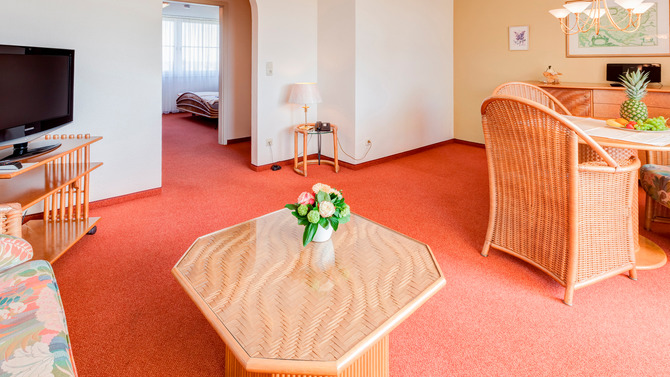 Ferienwohnung in Grömitz - 4 Jahreszeiten - Wohnzimmer Beispiel