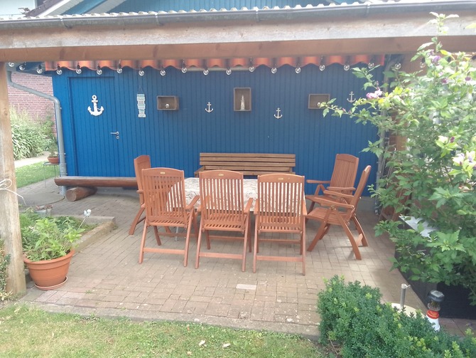 Ferienwohnung in Kabelhorst - Gei&szlig;ler - Terrasse
