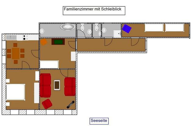 Ferienwohnung in Rabenkirchen-Faulück - Schleiblick Familienappartement 13 - Bild 14
