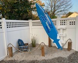 Ferienwohnung in Niendorf/Ostsee - Haus Edda FeWo Kr&auml;hennest - unser Deko-Strand im Garten