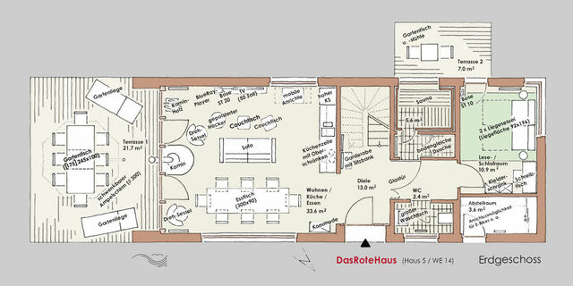 Ferienhaus in Heiligenhafen - Ostsee - Reetdachhaus Nr. 14 &quot;DasRoteHaus&quot; im Strand Resort - Bild 25