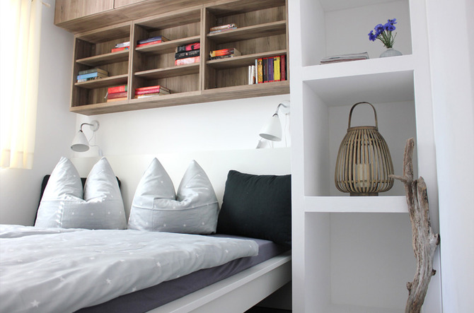 Bungalow in Göhren - Strandkiste Göhren - Schlafzimmer, Doppelbett 180x200 cm