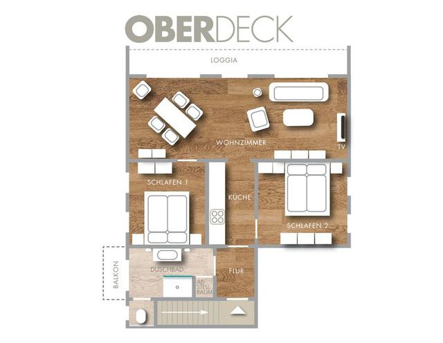 Ferienwohnung in Grömitz - Seepark - Oberdeck - Bild 3