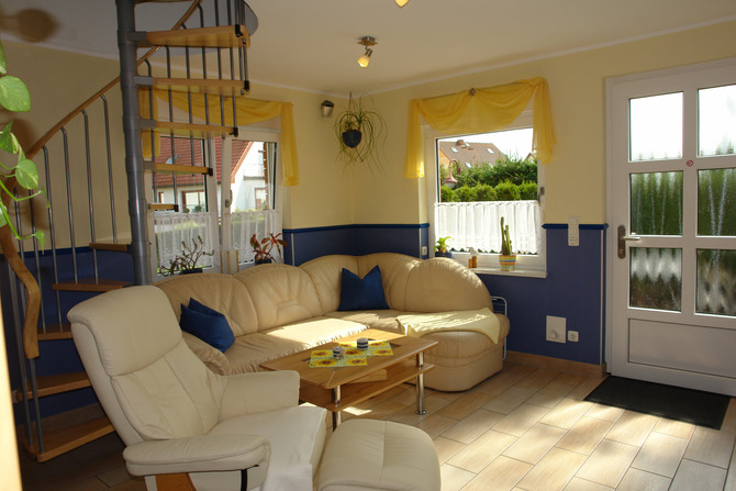Ferienhaus in Ostseebad Heringsdorf - Kleines M&ouml;wennest - Wohnbereich