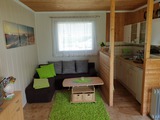 Bungalow in Gahlkow - Baltic Sea - Wohnzimmer mit Küchenbereich