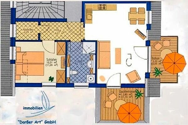 Ferienwohnung in Ostseeheilbad Zingst - Villa Arielle, FW 8 - Bild 12