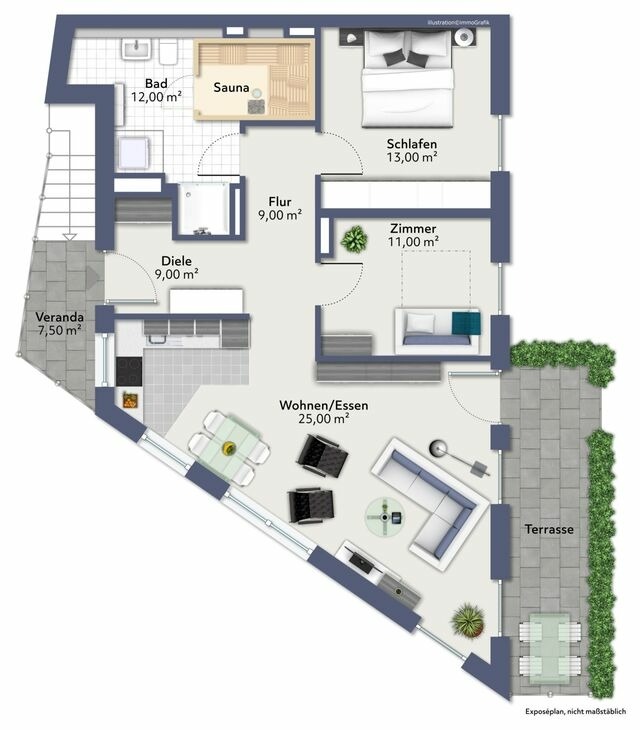 Ferienwohnung in Eckernförde - Ankerplatz 7 mit Sauna - Bild 21