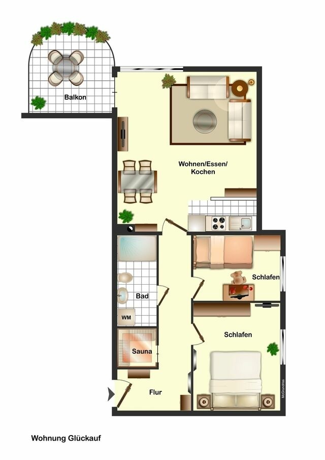 Ferienwohnung in Dahme - FeWo "Gl&uuml;ckauf" mit Sauna - Bild 17