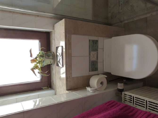 Ferienwohnung in Warnemünde - Ziemer - Dusche und WC
