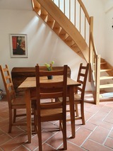 Ferienwohnung in Satjendorf - Ferienwohnung Gries'scher Hof - Treppenaufgang aus der Wohnküche