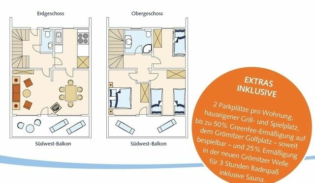 Ferienwohnung in Gr&ouml;mitz - Strandh&ouml;he - Wohnung 1 - Bild 22