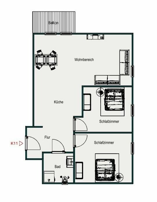 Ferienwohnung in Gr&ouml;mitz - Kabine 11 - Bild 23