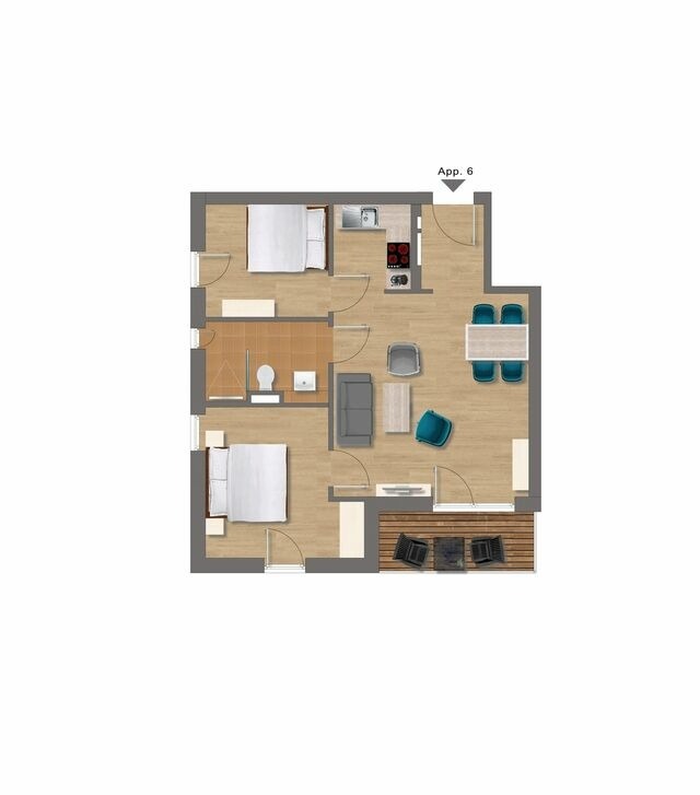 Ferienwohnung in K&uuml;hlungsborn - 10118- Villa Camenia, WE 6 - Bild 11