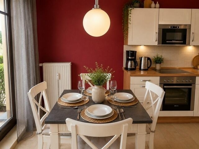 Ferienwohnung in K&uuml;hlungsborn - 9987- Urlaubstr&auml;ume Am Meer, WE 3.4 Strandkorb auf der Terrasse - Bild 6