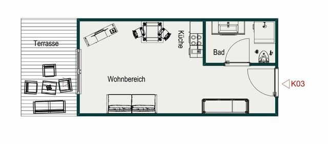 Ferienwohnung in Gr&ouml;mitz - Kabine 03 - Bild 16