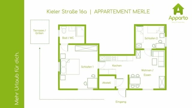 Ferienwohnung in Grömitz - Appartement Merle | Kieler Straße 16a | APPARTO Grömitz - Bild 3