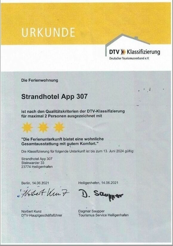 Ferienwohnung in Heiligenhafen - "Strandhotel Heiligenhafen", Wohnung 307 "Albatros" (Typ III) - Bild 14