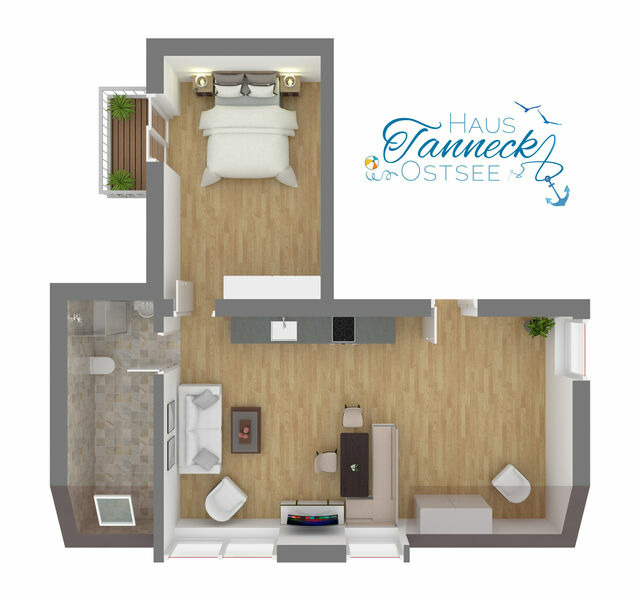 Ferienwohnung in Kellenhusen - Haus Tanneck, Nr. 6 - Bild 3