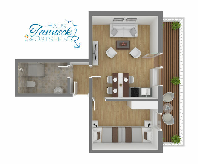 Ferienwohnung in Kellenhusen - Haus Tanneck, Nr. 5 - Bild 5