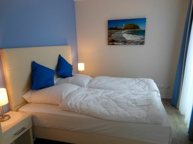 Ferienwohnung in Eckernförde - Apartment 20, Blickrichtung Binnenhafen West/Innenstadt - Bild 6