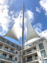 Ferienwohnung in Eckernförde - Apartment 24, Pier 24, Blickrichtung offene See/Binnenhafen Nord - Bild 20