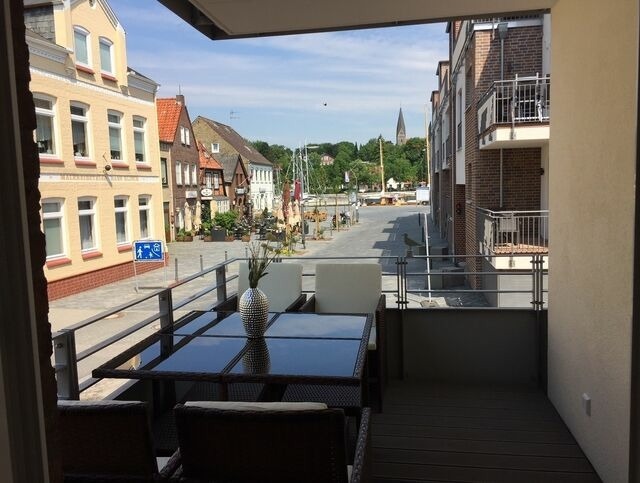 Ferienwohnung in Eckernf&ouml;rde - Ferienwohnung "Hafenm&ouml;we", Quartier Hafenspitze, Blickrichtung Hafen - Bild 11