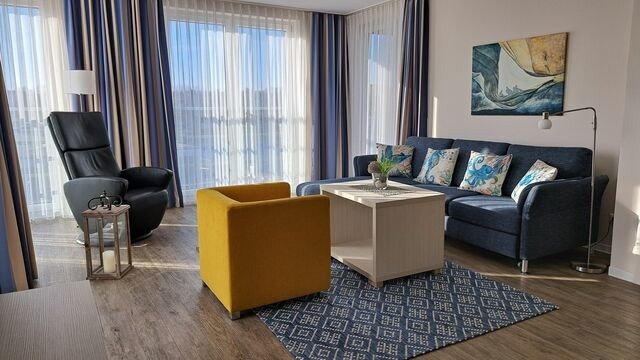 Ferienwohnung in Eckernf&ouml;rde - Apartment 39 "Hafentraum", Blickrichtung Binnenhafen West/Innenstadt - Bild 4