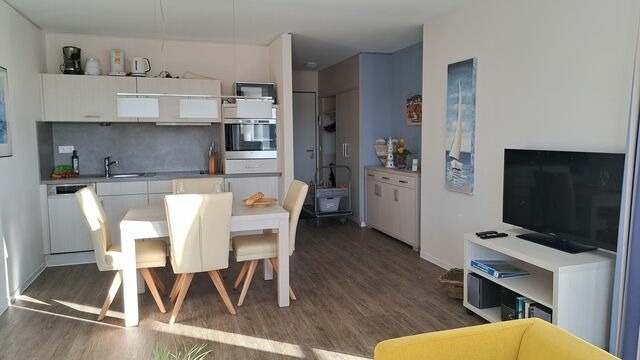 Ferienwohnung in Eckernf&ouml;rde - Apartment 39 "Hafentraum", Blickrichtung Binnenhafen West/Innenstadt - Bild 9