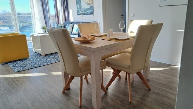 Ferienwohnung in Eckernf&ouml;rde - Apartment 39 "Hafentraum", Blickrichtung Binnenhafen West/Innenstadt - Bild 14