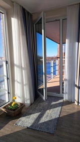 Ferienwohnung in Eckernf&ouml;rde - Apartment 39 "Hafentraum", Blickrichtung Binnenhafen West/Innenstadt - Bild 18