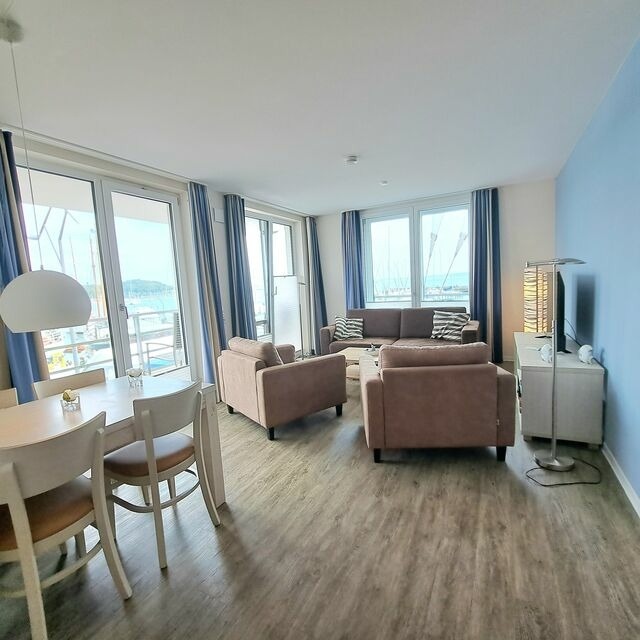 Ferienwohnung in Eckernf&ouml;rde - Apartment 10 - "Borbyblick" - Blickrichtung Hafen und offene See - Bild 8