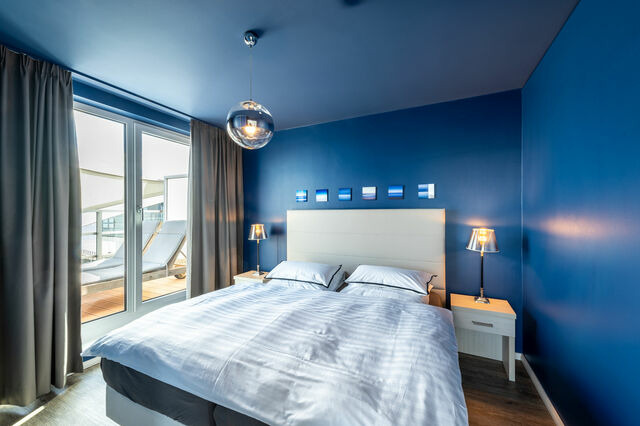 Ferienwohnung in Eckernförde - Apartment 41 "Seeblick" Blickrichtung offene See / Binnenhafen Nord - Bild 3