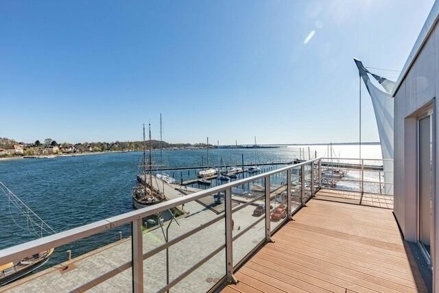 Ferienwohnung in Eckernförde - Apartment 41 "Seeblick" Blickrichtung offene See / Binnenhafen Nord - Bild 11