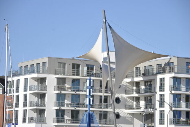 Ferienwohnung in Eckernf&ouml;rde - Apartment 34 "OstseeZeit", Blickrichtung Binnenhafen Nord/Offenes Meer - Bild 15