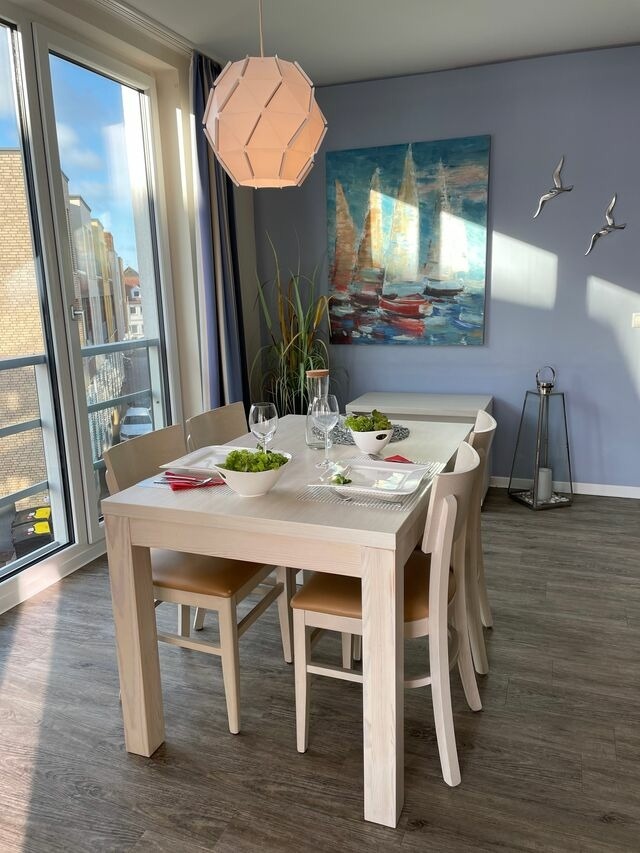 Ferienwohnung in Eckernförde - Apartment 16 "Seetaucher", Blickrichtung Strand/Offenes Meer - Bild 14