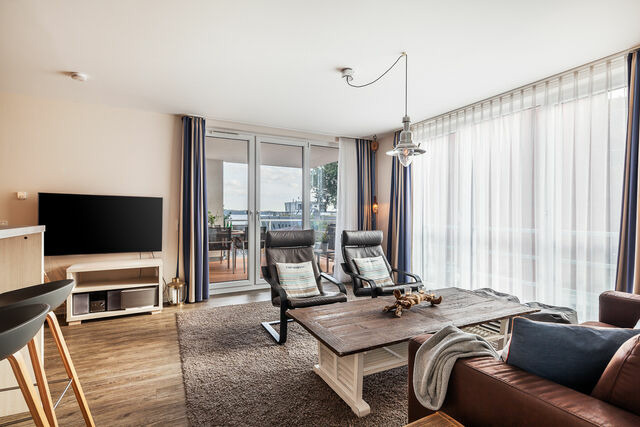 Ferienwohnung in Eckernförde - Apartment 5 - "am Yachthafen 5", Apartmenthaus Hafenspitze, - Blickrichtung offenes Meer/Strandpromenade - Bild 20