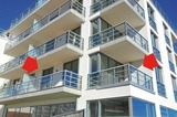 Ferienwohnung in Eckernf&ouml;rde - Apartment 3 - "Am Leuchtfeuer 3", Apartmenthaus Hafenspitze, Blickrichtung Strand/offene See - Bild 18