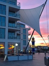 Ferienwohnung in Eckernf&ouml;rde - Apartment 3 - "Am Leuchtfeuer 3", Apartmenthaus Hafenspitze, Blickrichtung Strand/offene See - Bild 21