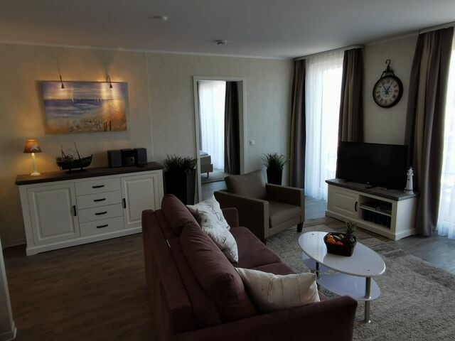 Ferienwohnung in Eckernf&ouml;rde - Apartment 38 "Skippers Topp", Apartmenthaus Hafenspitze,Blickrichtung Innenstadt/Binnenhafen - Bild 4