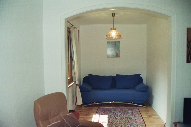 Ferienhaus in Klingberg - Haus Uhlenflucht - Wohnzimmer mit Schlafcouch
